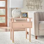 Table d'appoint à un tiroir Margo Mid-Century Simple Living