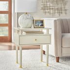 Table d'appoint à un tiroir Margo Mid-Century Simple Living