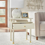 Table d'appoint à un tiroir Margo Mid-Century Simple Living