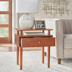 Table d'appoint à un tiroir Margo Mid-Century Simple Living