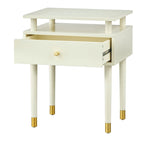 Table d'appoint à un tiroir Margo Mid-Century Simple Living
