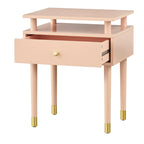 Table d'appoint à un tiroir Margo Mid-Century Simple Living