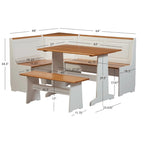 Coin repas de ferme en bois Middlecreek