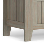 Banc de rangement en bois massif 48 po WYNDENHALL Normandy pour entrée