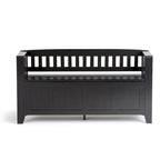 Banc de rangement en bois massif 48 po WYNDENHALL Normandy pour entrée