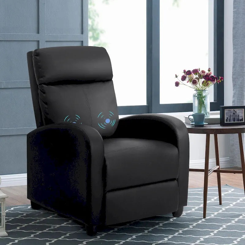 Fauteuil Inclinable de Massage Homall en Similicuir PU pour Cinéma Maison avec Siège Rembourré