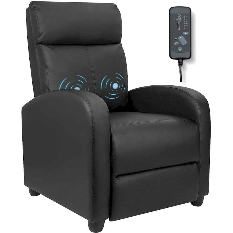 Fauteuil Inclinable de Massage Homall en Similicuir PU pour Cinéma Maison avec Siège Rembourré