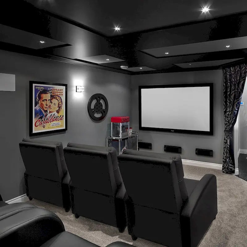 Fauteuil Inclinable de Massage Homall en Similicuir PU pour Cinéma Maison avec Siège Rembourré
