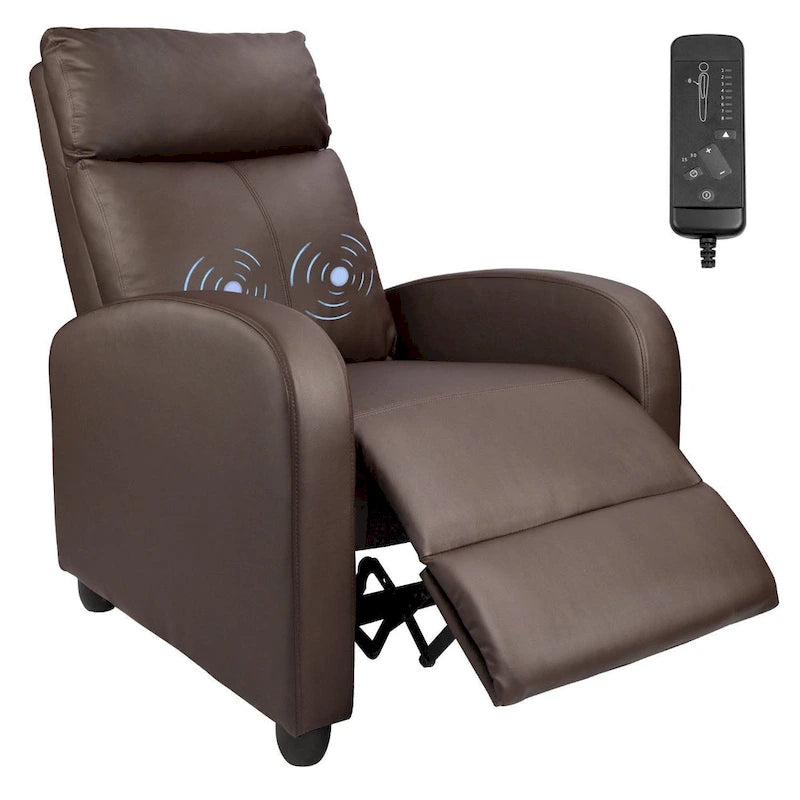 Fauteuil Inclinable de Massage Homall en Similicuir PU pour Cinéma Maison avec Siège Rembourré