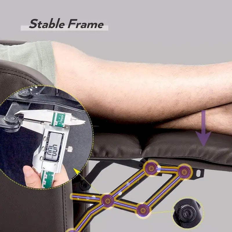 Fauteuil Inclinable de Massage Homall en Similicuir PU pour Cinéma Maison avec Siège Rembourré