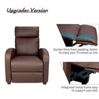 Fauteuil Inclinable de Massage Homall en Similicuir PU pour Cinéma Maison avec Siège Rembourré