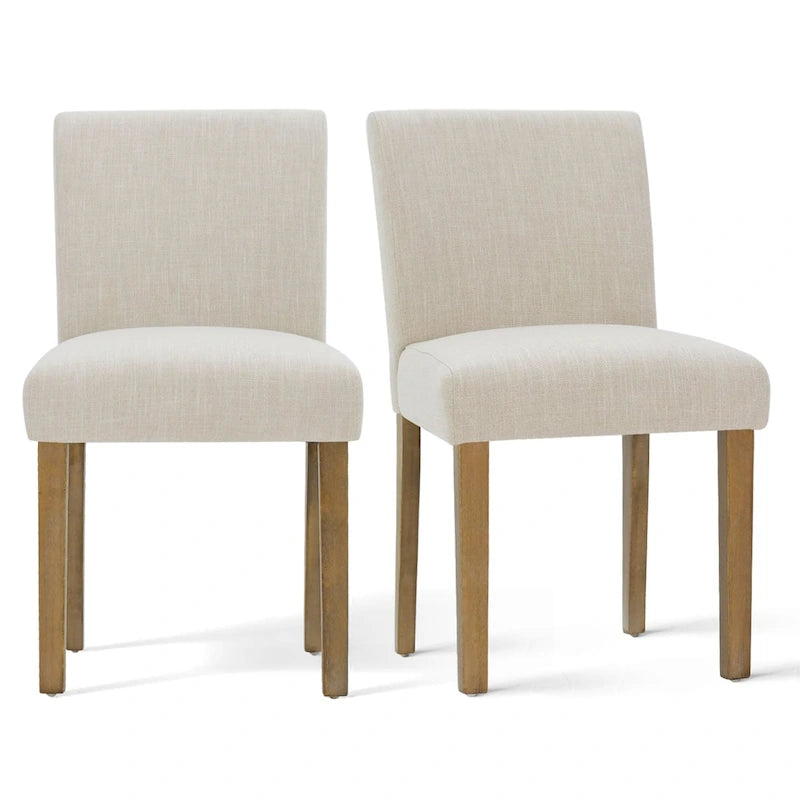 Chaise de salle à manger capitonnée (lot de 2)