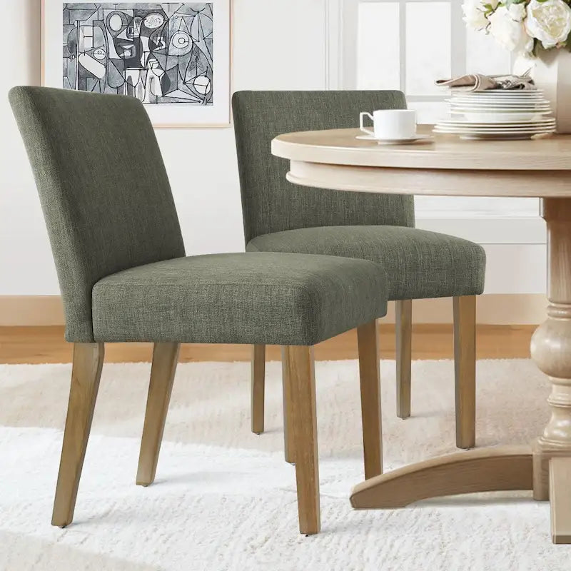 Chaise de salle à manger capitonnée (lot de 2)