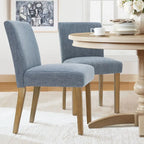 Chaise de salle à manger capitonnée (lot de 2)