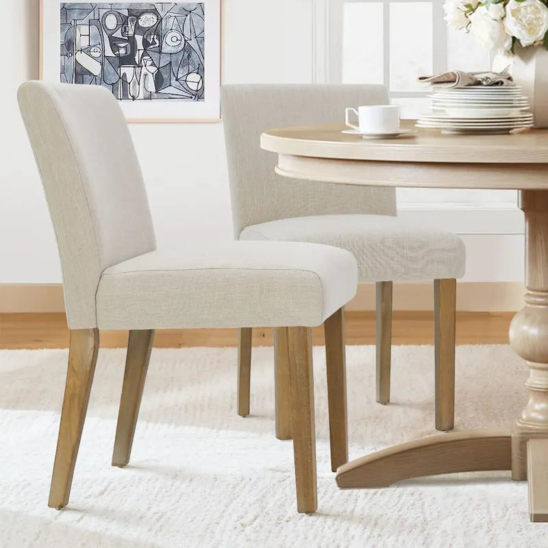 Chaise de salle à manger capitonnée (lot de 2)