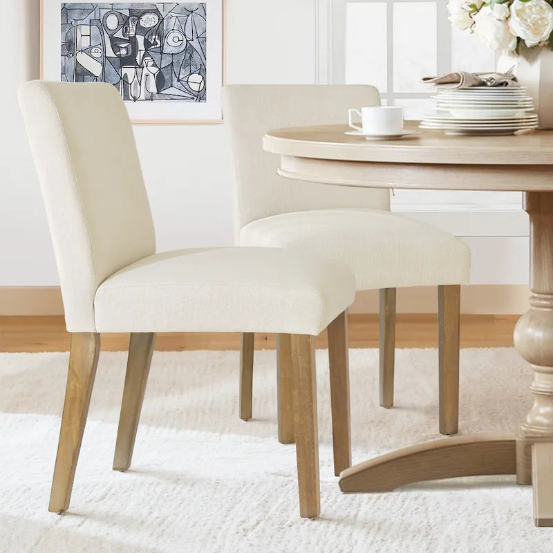 Chaise de salle à manger capitonnée (lot de 2)