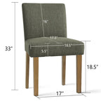Chaise de salle à manger capitonnée (lot de 2)
