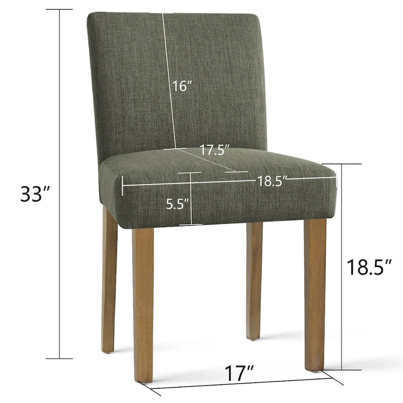 Chaise de salle à manger capitonnée (lot de 2)