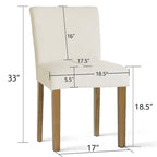 Chaise de salle à manger capitonnée (lot de 2)