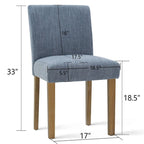 Chaise de salle à manger capitonnée (lot de 2)