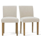 Chaise de salle à manger capitonnée (lot de 2)