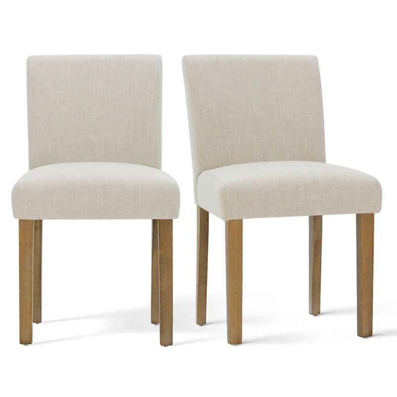 Chaise de salle à manger capitonnée (lot de 2)