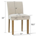 Chaise de salle à manger capitonnée (lot de 2)