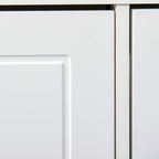 Banc à chaussures HOMCOM pour entrée, meuble de rangement avec coussin, 2 tiroirs, étagère réglable, blanc - 41 x 9,5 x 21,75
