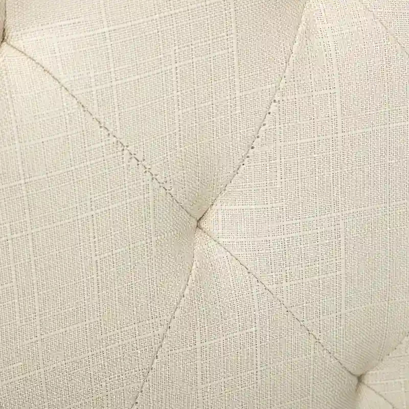 Chaises de salle à manger Parson à dossier haut capitonnées en tissu et pieds noirs, ensemble de 2