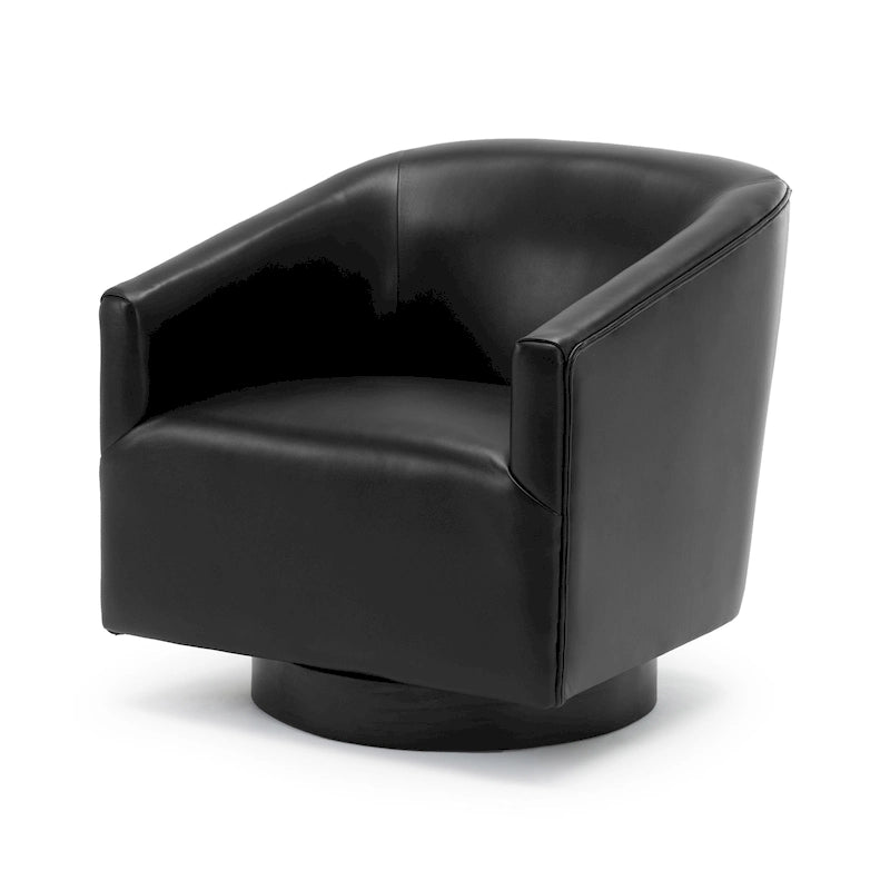 Fauteuil pivotant Gilbert Wood Base par Greyson Living