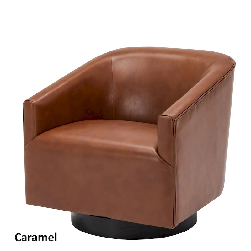 Fauteuil pivotant Gilbert Wood Base par Greyson Living