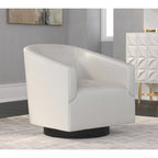 Fauteuil pivotant Gilbert Wood Base par Greyson Living
