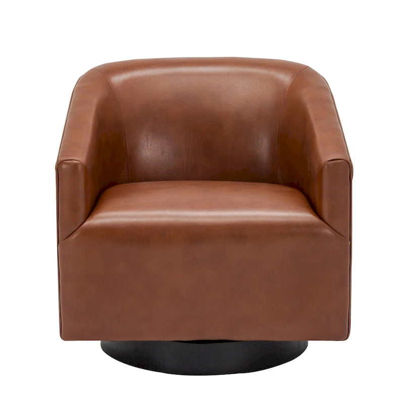 Fauteuil pivotant Gilbert Wood Base par Greyson Living