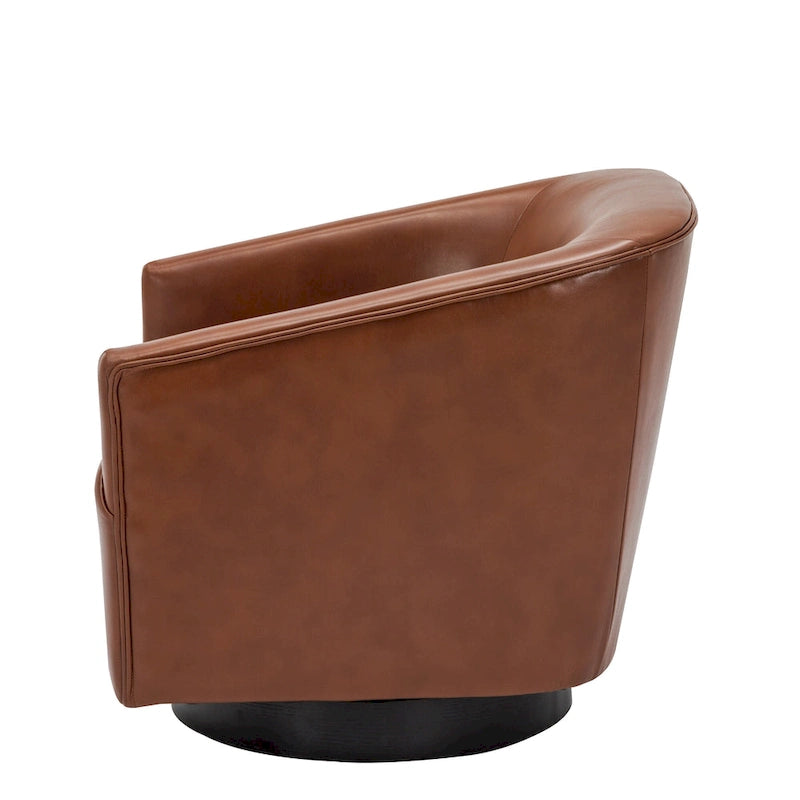 Fauteuil pivotant Gilbert Wood Base par Greyson Living