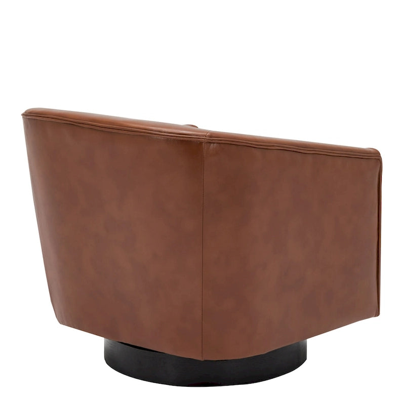 Fauteuil pivotant Gilbert Wood Base par Greyson Living