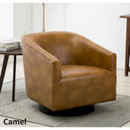 Fauteuil pivotant Gilbert Wood Base par Greyson Living