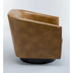 Fauteuil pivotant Gilbert Wood Base par Greyson Living