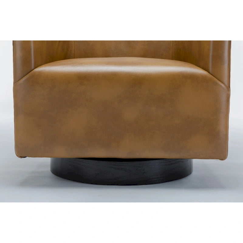Fauteuil pivotant Gilbert Wood Base par Greyson Living