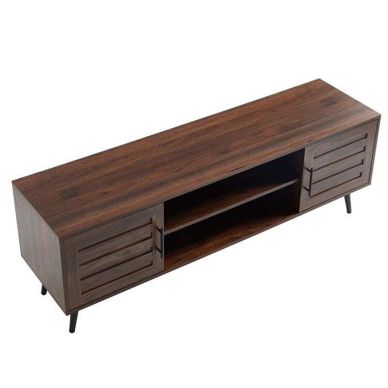 Meuble TV moderne du milieu du siècle pour téléviseurs jusqu'à 70 po Meuble TV console multimédia - 20,5 H X 59 L X 15,5 P