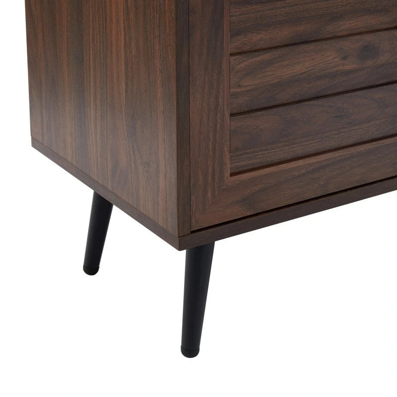 Meuble TV moderne du milieu du siècle pour téléviseurs jusqu'à 70 po Meuble TV console multimédia - 20,5 H X 59 L X 15,5 P