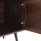 Meuble TV moderne du milieu du siècle pour téléviseurs jusqu'à 70 po Meuble TV console multimédia - 20,5 H X 59 L X 15,5 P