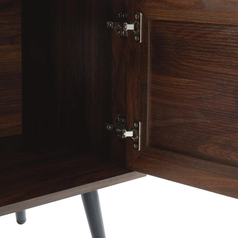 Meuble TV moderne du milieu du siècle pour téléviseurs jusqu'à 70 po Meuble TV console multimédia - 20,5 H X 59 L X 15,5 P