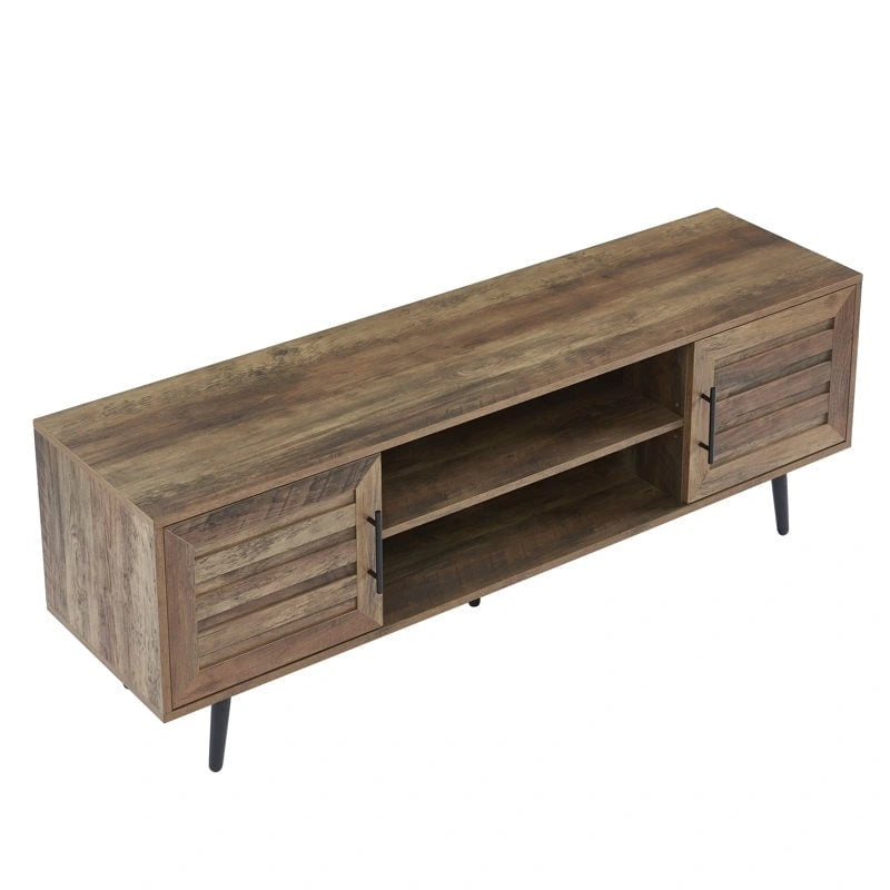 Meuble TV moderne du milieu du siècle pour téléviseurs jusqu'à 70 po Meuble TV console multimédia - 20,5 H X 59 L X 15,5 P