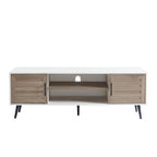 Meuble TV moderne du milieu du siècle pour téléviseurs jusqu'à 70 po Meuble TV console multimédia - 20,5 H X 59 L X 15,5 P