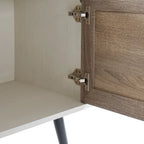 Meuble TV moderne du milieu du siècle pour téléviseurs jusqu'à 70 po Meuble TV console multimédia - 20,5 H X 59 L X 15,5 P
