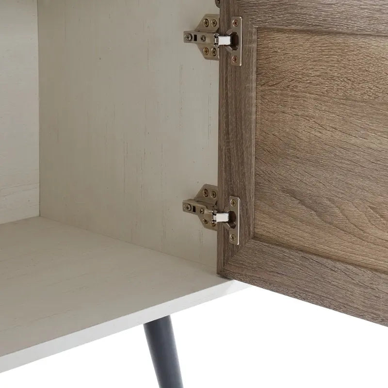 Meuble TV moderne du milieu du siècle pour téléviseurs jusqu'à 70 po Meuble TV console multimédia - 20,5 H X 59 L X 15,5 P