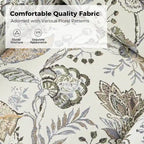 Fauteuil pivotant Alois avec housse florale et coussin amovible par HULALA HOME