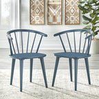 Chaises de salle à manger à barreaux en bois massif Florence Simple Living (lot de 2)