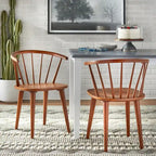 Chaises de salle à manger à barreaux en bois massif Florence Simple Living (lot de 2)