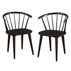 Chaises de salle à manger à barreaux en bois massif Florence Simple Living (lot de 2)